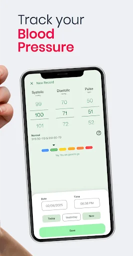 ดาวน์โหลด Blood pressure app: BP Logger ล่าสุด – ติดตามความดันโลหิตฟรี - Screenshot 2