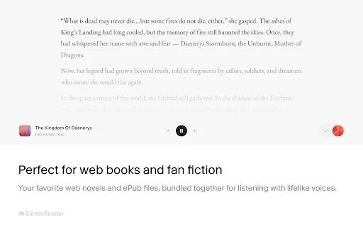 ดาวน์โหลด ElevenReader – แอปอ่านข้อความด้วยเสียง AI ที่สมจริงที่สุด - Screenshot 3