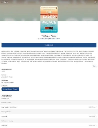 ดาวน์โหลด Dudley Libraries ล่าสุด – จัดการหนังสือและยืมคืนง่ายๆ บนมือถือ - Screenshot 16
