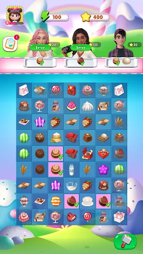 ดาวน์โหลด Sweet Merge Land เวอร์ชันล่าสุด – เกมผจญภัยไขปริศนาขนมหวานฟรี - Screenshot 1