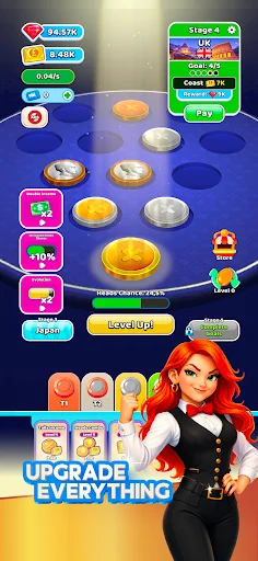 ดาวน์โหลด Idle Coin Flip: Clicker ล่าสุด – เกมคลิกเกอร์เหรียญฟรี - Screenshot 5