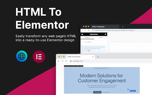 HTML To Elementor: แปลงหน้าเว็บเป็น Elementor Widget ง่ายๆ - Screenshot 1