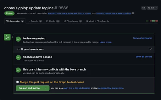 ดาวน์โหลด Graphite ส่วนขยายสำหรับ GitHub – รีวิวโค้ดได้รวดเร็วทันใจ - Screenshot 2