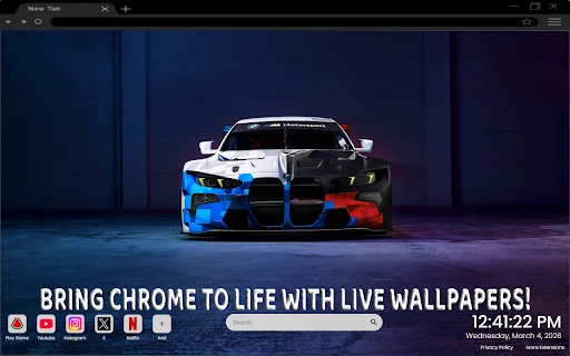 ดาวน์โหลด BMW M4 Live Wallpaper – ธีมรถสปอร์ตสุดเท่ ฟรี - Screenshot 2