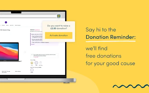 ดาวน์โหลด easyfundraising Donation Reminder ฟรี – บริจาคได้ง่ายๆ ขณะช้อปออนไลน์ - Screenshot 1