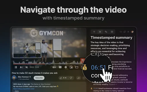 Eightify: สรุป YouTube ด้วย AI ใน 5 วินาที – ตัวช่วยเพิ่มประสิทธิภาพ - Screenshot 3