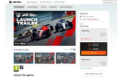 ดาวน์โหลด Instant Gaming ส่วนขยายเบราว์เซอร์ – เช็คดีลเกมราคาถูกล่าสุด - Screenshot 5