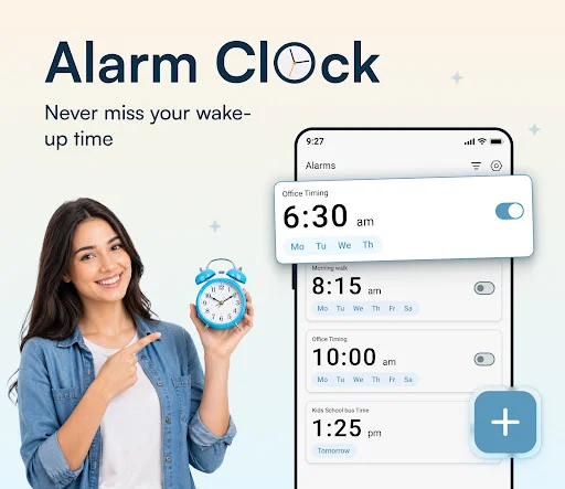 ดาวน์โหลด Clock Alarm ล่าสุด – ตั้งปลุกแม่นยำ จัดการเวลาได้ดีที่สุด - Screenshot 1