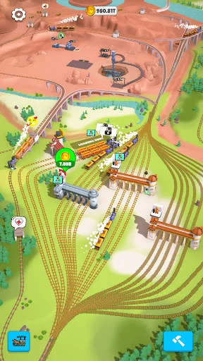 ดาวน์โหลด Rail Master Tycoon: Idle Train ล่าสุด – สร้างอาณาจักรรถไฟฟรี - Screenshot 14
