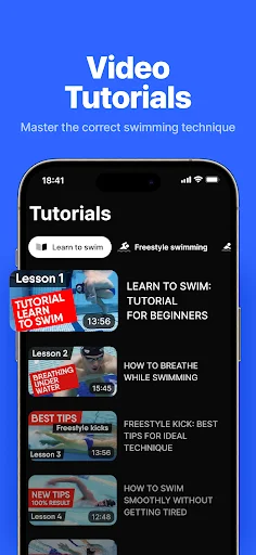 ดาวน์โหลด SwimUp – โค้ชว่ายน้ำส่วนตัว ฝึกซ้อมว่ายน้ำอย่างมืออาชีพ - Screenshot 4
