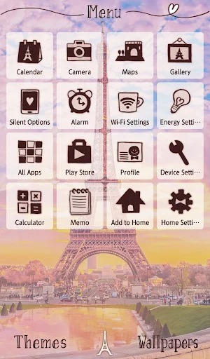 ดาวน์โหลด Parisian Twilight Theme ฟรี – เปลี่ยนหน้าจอเป็นปารีสแสนสวย - Screenshot 2