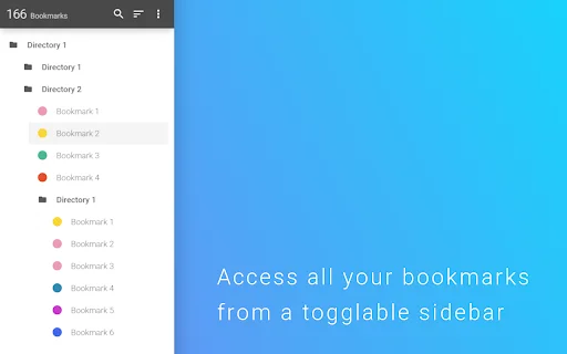 ดาวน์โหลด Bookmark Sidebar ล่าสุด – จัดการบุ๊กมาร์กง่ายๆ บนเบราว์เซอร์ - Screenshot 1