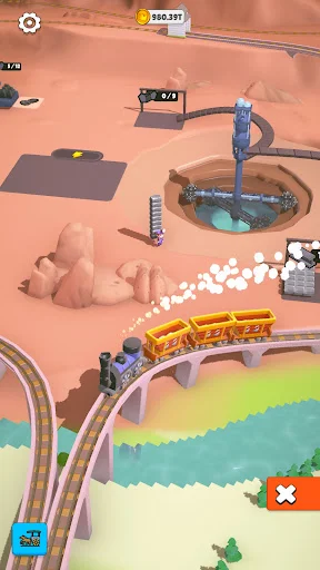 ดาวน์โหลด Rail Master Tycoon: Idle Train ล่าสุด – สร้างอาณาจักรรถไฟฟรี - Screenshot 9