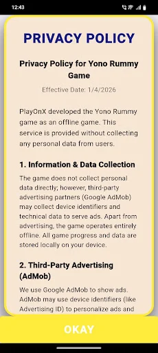 ดาวน์โหลด Yono Rummy ล่าสุด – เกมหมุนวงล้อสนุกๆ เล่นฟรีไม่มีค่าใช้จ่าย - Screenshot 2