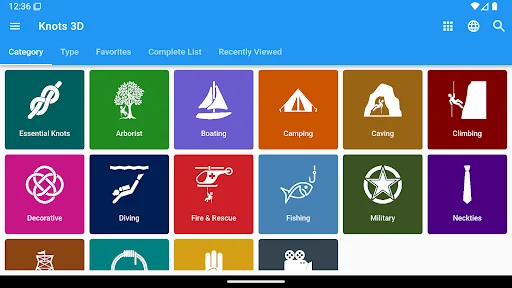 ดาวน์โหลด Knots 3D ล่าสุด – เรียนรู้วิธีผูกเงื่อนกว่า 220 แบบในรูปแบบ 3D - Screenshot 16