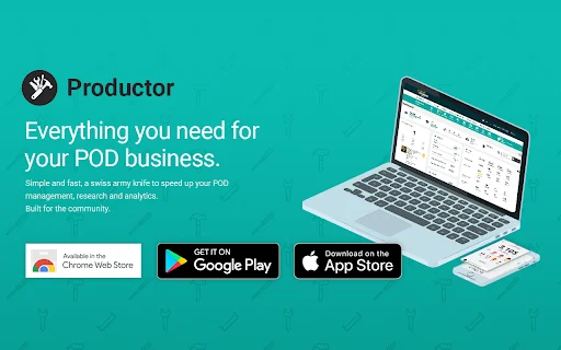 ดาวน์โหลด Productor for Merch by Amazon – เครื่องมือจัดการ POD ฟรี - Screenshot 1