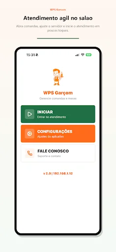 ดาวน์โหลด WPS Garçom เวอร์ชันล่าสุด – บริการสั่งอาหารอัจฉริยะสำหรับร้านอาหาร - Screenshot 1