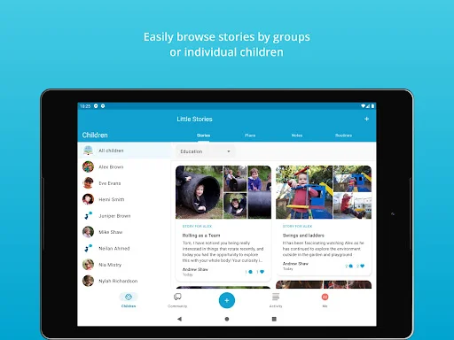 ดาวน์โหลด Storypark for Educators ล่าสุด – บันทึกการเรียนรู้เด็กฟรี - Screenshot 13