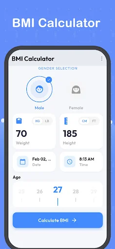 ดาวน์โหลด BMI Calculator-Weight record ล่าสุด – คำแนะนำด้านสุขภาพและฟิตเนสอัจฉริยะฟรี - Screenshot 9