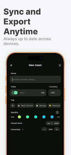ดาวน์โหลด Net Worth Tracker – Worth it: แอปติดตามทรัพย์สินสุทธิที่ดีที่สุด - Screenshot 5