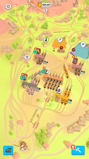 ดาวน์โหลด Rail Master Tycoon: Idle Train ล่าสุด – สร้างอาณาจักรรถไฟฟรี - Screenshot 1