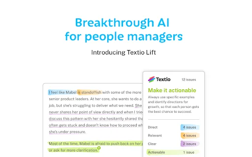 ดาวน์โหลด Textio for Chrome – ตัวช่วยเขียน AI สำหรับงาน HR และผู้บริหาร - Screenshot 2