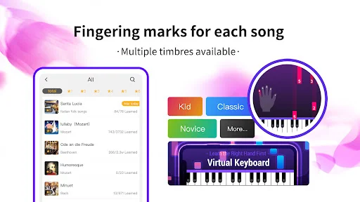 ดาวน์โหลด POP Piano ล่าสุด – ฝึกเล่นเปียโนง่ายๆ ที่บ้านได้ฟรี - Screenshot 3
