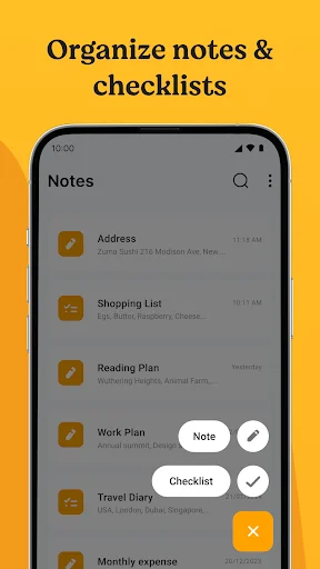 ดาวน์โหลด Notes เวอร์ชันล่าสุด – จดบันทึกและจัดการรายการสิ่งที่ต้องทำฟรี - Screenshot 3