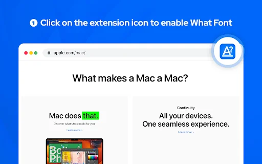 ดาวน์โหลด What Font – ตัวช่วยค้นหาฟอนต์บนเว็บไซต์ ใช้งานง่ายฟรี - Screenshot 1