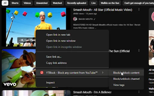 ดาวน์โหลด YTBlock ล่าสุด – ปิดกั้นวิดีโอ YouTube ที่ไม่ต้องการฟรี - Screenshot 7