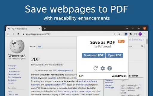 ดาวน์โหลด Save as PDF ล่าสุด – บันทึกหน้าเว็บเป็น PDF ฟรี ง่ายในคลิกเดียว - Screenshot 1