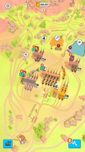 ดาวน์โหลด Rail Master Tycoon: Idle Train ล่าสุด – สร้างอาณาจักรรถไฟฟรี - Screenshot 5