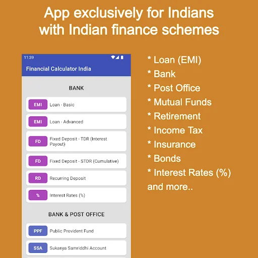 ดาวน์โหลด Financial Calculator India Pro ล่าสุด – เครื่องมือคำนวณการเงินครบวงจร - Screenshot 1