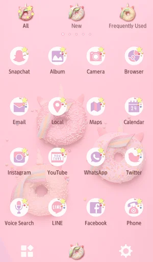 ดาวน์โหลดธีม Unicorn Donuts ล่าสุด – ตกแต่งหน้าจอให้สดใสสไตล์พาสเทลฟรี - Screenshot 3