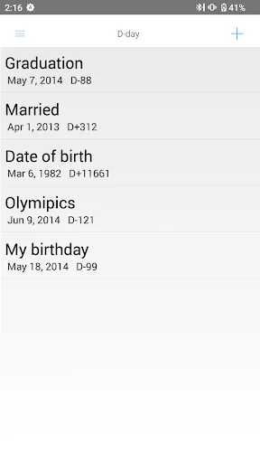 ดาวน์โหลด D-Day List เวอร์ชันล่าสุด – แอปนับวันสำคัญ ฟรี - Screenshot 3