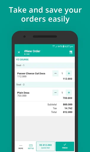 ดาวน์โหลด RapidServe – eZee Optimus ล่าสุด – แอปจัดการออเดอร์ร้านอาหาร - Screenshot 5