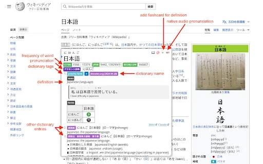 ดาวน์โหลด Yomitan Popup Dictionary ล่าสุด – ตัวช่วยเรียนภาษาฟรี - Screenshot 1