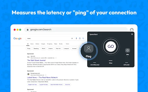 Speed Test for Chrome – ตรวจสอบความเร็วเน็ต WiFi แม่นยำใช้งานง่าย - Screenshot 2