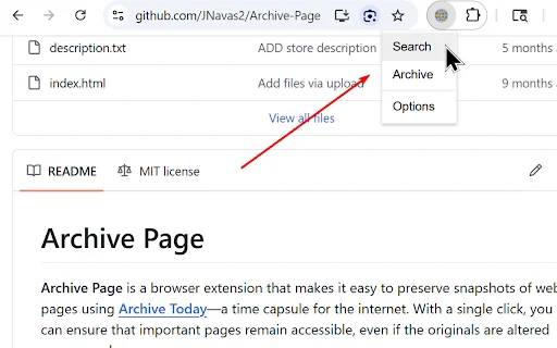 Archive Page – บันทึกหน้าเว็บด้วย Archive Today ได้ง่ายๆ บน Chrome - Screenshot 3