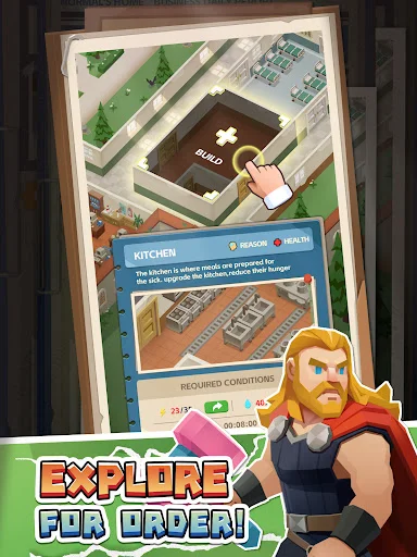 ดาวน์โหลด IDLE MAD HOUSE TYCOON ล่าสุด – เกมบริหารโรงพยาบาลสุดป่วน โหลดฟรี - Screenshot 10