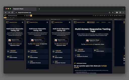 ดาวน์โหลด Responsive Viewer ล่าสุด – เครื่องมือทดสอบหน้าจอเว็บฟรี - Screenshot 1