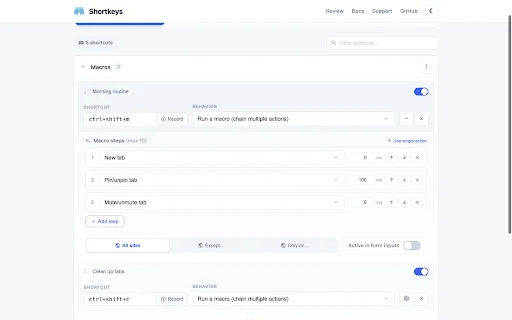 Shortkeys – ตั้งค่าปุ่มลัดเบราว์เซอร์ให้ใช้งานง่าย โหลดฟรีเลย! - Screenshot 2