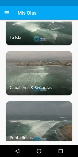 ดาวน์โหลดแอป Mis Olas ล่าสุด – ดูคลื่นสด พยากรณ์อากาศทะเลฟรี - Screenshot 2
