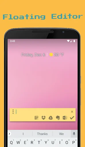ดาวน์โหลด 1Sec Note :Floating Cloud Note ล่าสุด – บันทึกด่วนฟรี - Screenshot 2