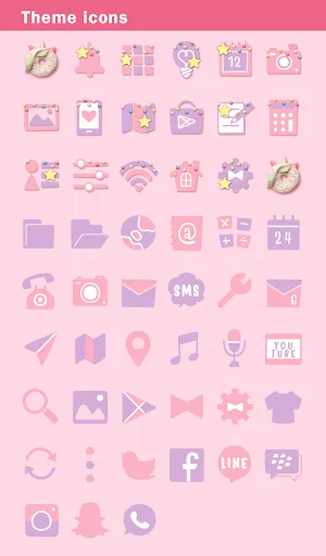 ดาวน์โหลดธีม Unicorn Donuts ล่าสุด – ตกแต่งหน้าจอให้สดใสสไตล์พาสเทลฟรี - Screenshot 4