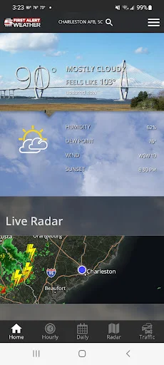 ดาวน์โหลด WCSC Live 5 Weather ล่าสุด – แอปพยากรณ์อากาศแม่นยำ ฟรี - Screenshot 2