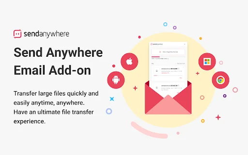 ดาวน์โหลด Send Anywhere For Gmail – ส่งไฟล์ขนาดใหญ่ได้ง่าย ไม่จำกัด - Screenshot 1