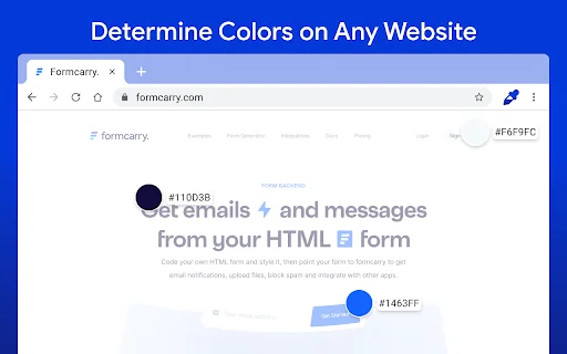 ดาวน์โหลด Color Picker HEX ฟรี – เครื่องมือดูดสีจากหน้าจอที่ดีที่สุดสำหรับ Chrome - Screenshot 1