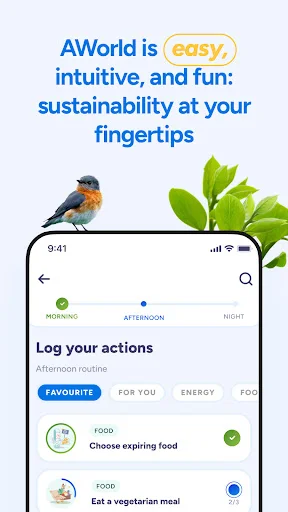 ดาวน์โหลด AWorld เพื่อโลกสีเขียว – ปรับเปลี่ยนไลฟ์สไตล์เพื่อความยั่งยืน - Screenshot 6