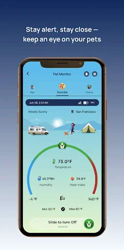 ดาวน์โหลด Waggle Pet App ล่าสุด – ติดตามอุณหภูมิสัตว์เลี้ยงในรถบ้านได้ทุกที่ - Screenshot 9